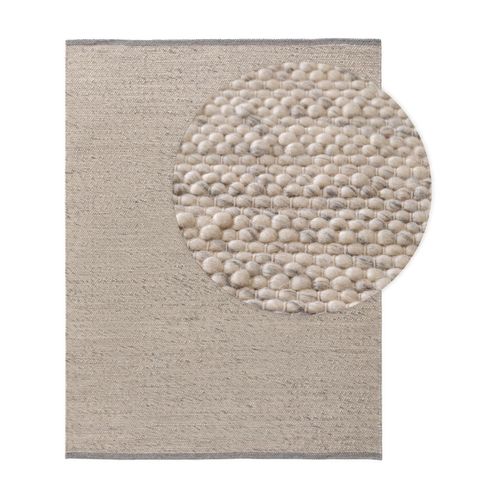 Tapis De Laine Lana Gris 80x150 Cm - Tapis Nature