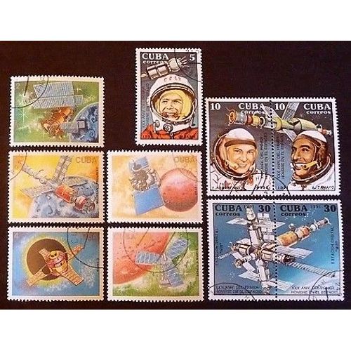 Cuba Oblitéré Y Et T N° 2840 Et + Lot De 10 Timbres De 1988-91 Espace
