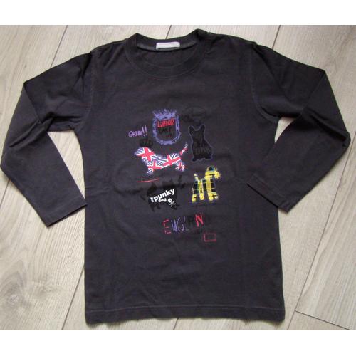 Tee-Shirt Motifs Anglais - 3 Suisses Collection - Taille 8 Ans