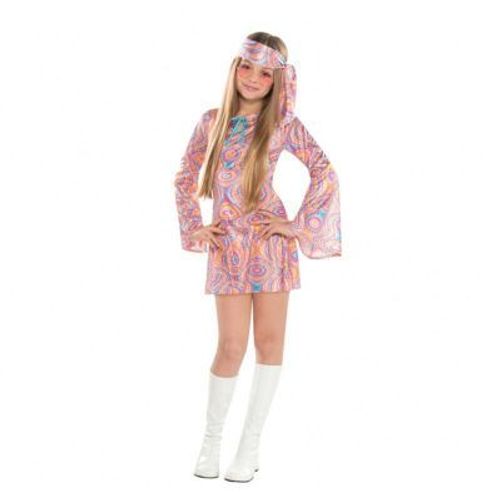 Déguisement Hippie Ou Disco Pour Filles Ados Plusieurs Tailles (Taille 12-14a)