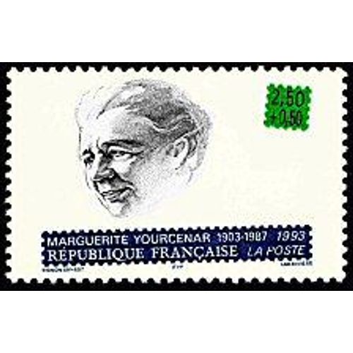 Timbre De La Serie Ecrivains Français Marguerite Yourcenar 1903-1987 (Emission De 1993)