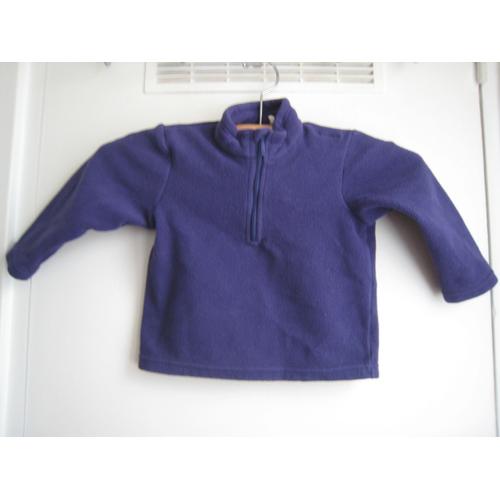 Pull Polaire Violet 2 Ans Quechua Tbe