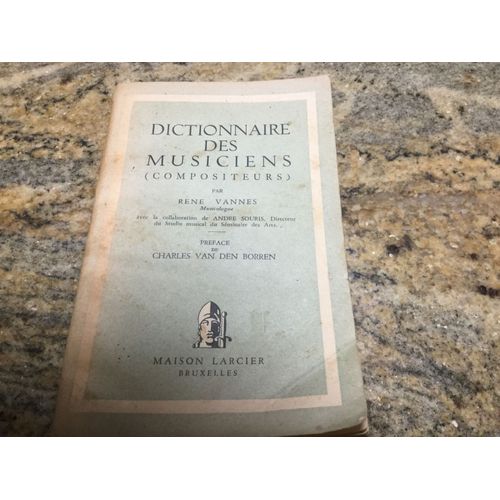 Dictionnaire Des Musiciens Compositeurs Belge
