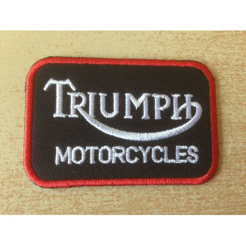 Écusson Triumph Motor Cycles Thermocollant Noir
