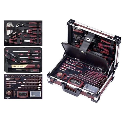 Coffret outils professionnels en aluminium - 123 pièces KRAFTWERK