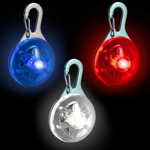 3 Pendentifs Led Lumineux Clignotant Nuit Sécurité Visibilité Pour Chien , Running, Jogging, Marcheurs, Cyclistes, Vêtement , Sacs À Dos , Cartable Ou Pousette Enfant ...