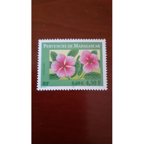 2000 Timbre Neuf De Collection France : Flore Pervenche De Madagascar