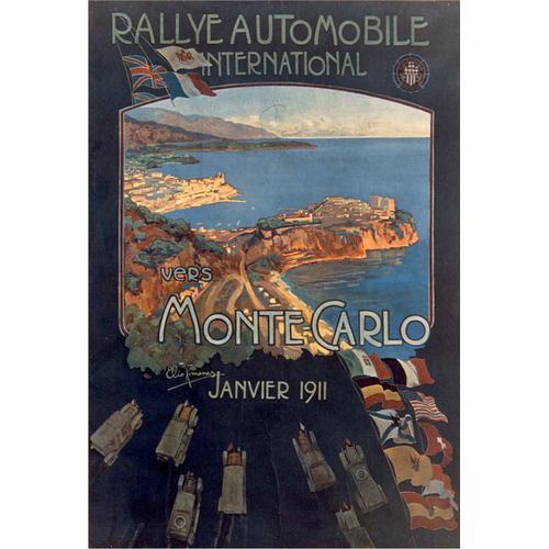 Affiche Rallye Monte Carlo 1911