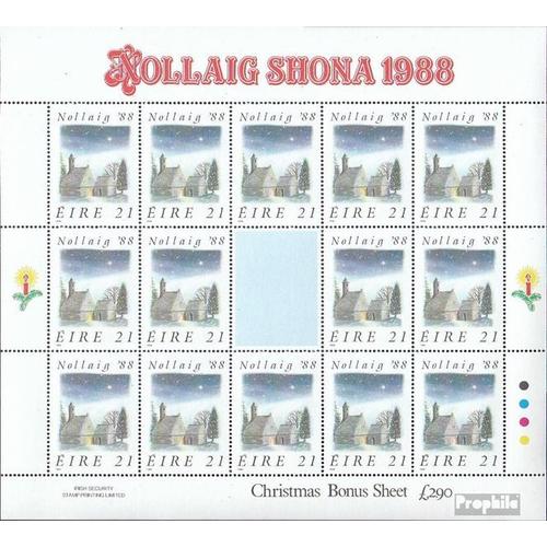 Irlande 665 Feuille Miniature (Complète.Edition.) Avec Ornement Neuf Avec Gomme Originale 1988 Noël