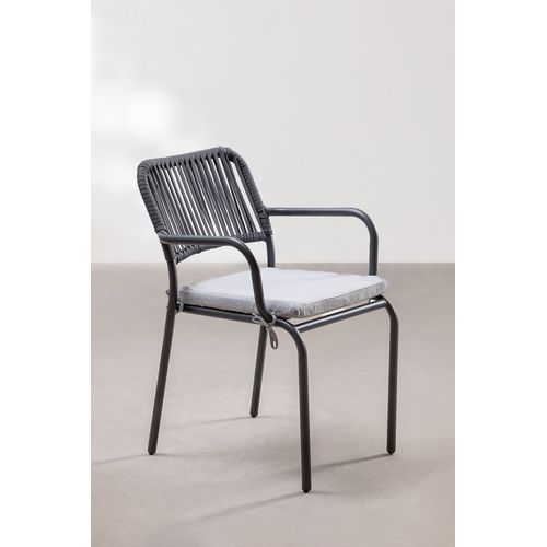 Chaise De Salle À Manger Empilable Arhiza Gris Graphite