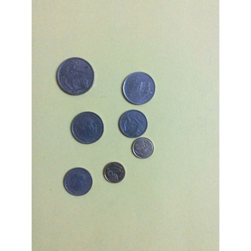 Lot De 7 Pièces Espagnoles : 120 Pesetas (50 P, 1957-25 P, 1957/83, 5 P, 1957 (2 P 1957 (2)/1990/91)