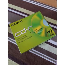 Sony CDQ-80N - 10 x CD-R - 700 Mo (80 min) 48x - boîtier CD étroit