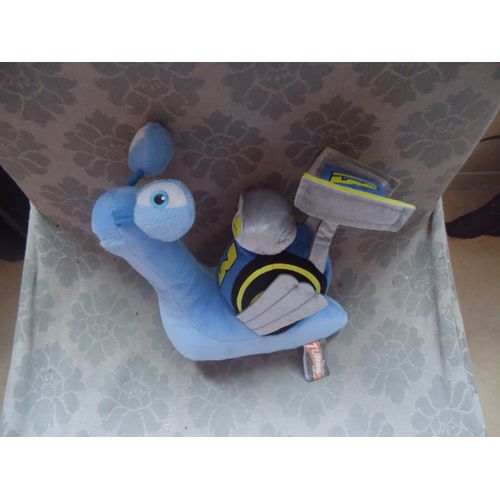 Escargot Turbo En Peluche Petit Numéro 13 Bleu 20 Cm Dreamworks Gipsy 2013