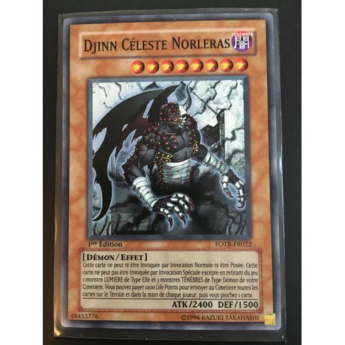 Carte Yu-Gi-Oh - Djinn Céleste Norleras (Fotb-Fr022)