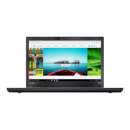 Lenovo ThinkPad T470 20JM - 14" Core i5 I5-6200U 2.3 GHz 8 Go RAM 256 Go SSD Noir AZERTY