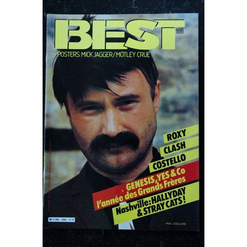 Best 188 Mars 1984 Genesis Yes Hallyday Stray Cats Roxy Clash Costello + Posters Mick Jagger Motley Crue