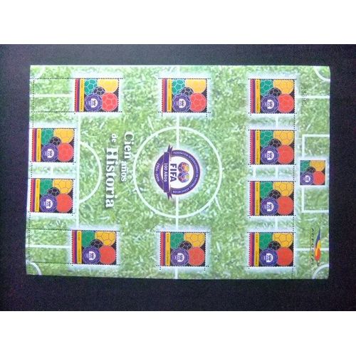 Colombia 2004 Fifa 100 Year De Historiayvert 1291 En Bloc ** Mnh