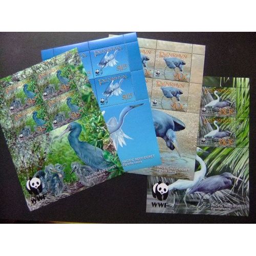 Penrhyn 2008 Wwf Espéces Animales Protégées Pajaros Birds Yvert 454 / 57 ** Mnh