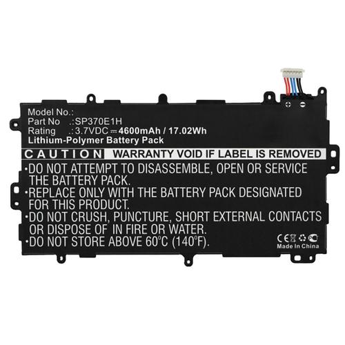 Batterie Pour Samsung Galaxy Note 8.0 (Gt-N5100/Gt-N5110/Gt-N5120) - Sp3770e1h (4600mah) Batterie De Remplacement