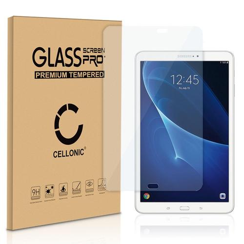 Protection D'écran En Verre Samsung Galaxy Tab A 10.1 (Sm-T580 / Sm-T585) (2.5d Angles Arrondis , 9h, 0,33mm, Full Glue) Verre Trempé
