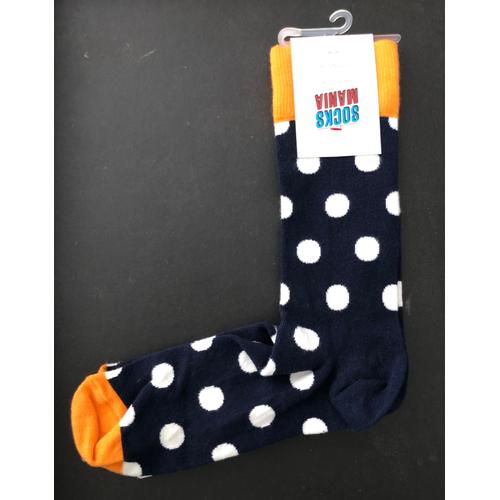 Happy Socks - Chaussettes À Motif Pois - Taille : 41 - 46 - Réf : Hsbd001-6000