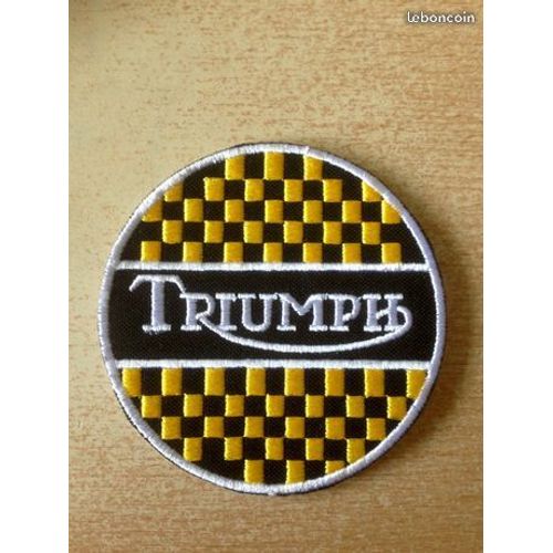 Écusson Brodé Triumph Motorcycles Diam. 8 Cm