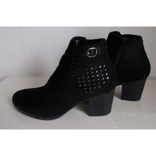 Bottines Noires Esmara Imitation Daim 40