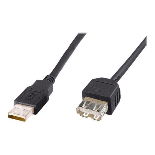 PremiumCord - Rallonge de câble USB - USB (F) pour USB (M) - USB 2.0 - 20 cm - noir