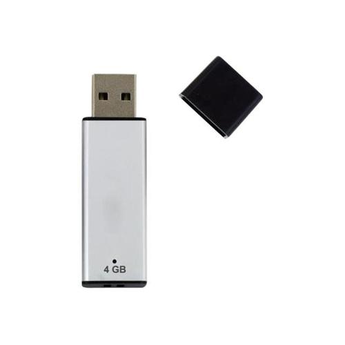 Cle USB 2.0 Nilox 2.0 A 4Go Noir Argent