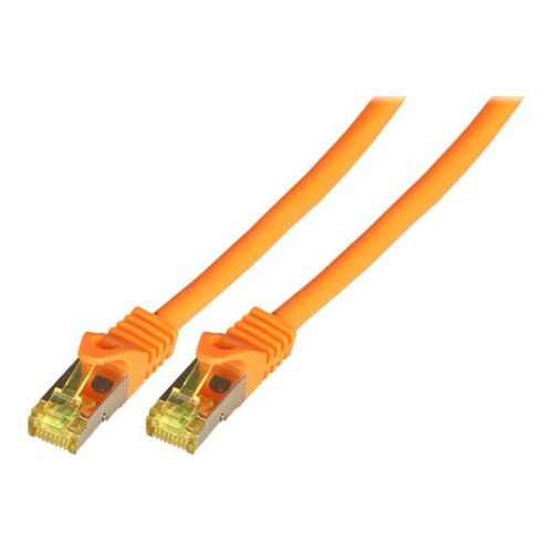 EFB-Elektronik - Cordon de raccordement - RJ-45 (M) pour RJ-45 (M) - 2 m - SFTP, PiMF - CAT 7 - démarré, sans halogène, moulé - orange