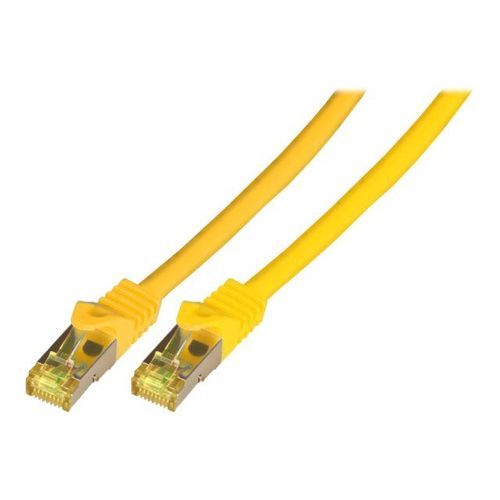 EFB-Elektronik - Cordon de raccordement - RJ-45 (M) verrouillé pour RJ-45 (M) verrouillé - 2 m - SFTP, PiMF - CAT 7 (câble)/CAT 6a (connecteurs) - démarré, sans halogène, moulé - jaune