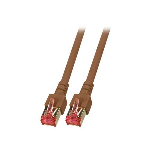 EFB-Elektronik - Cordon de raccordement - RJ-45 (M) pour RJ-45 (M) - 50 m - SFTP - CAT 6 - sans halogène, moulé - brun