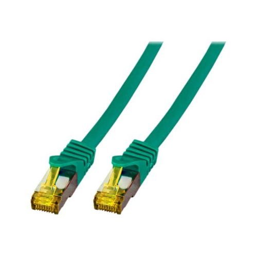 EFB-Elektronik - Cordon de raccordement - RJ-45 (M) pour RJ-45 (M) - 30 m - SFTP - CAT 7 (câble)/CAT 6a (connecteurs) - sans halogène, moulé - vert