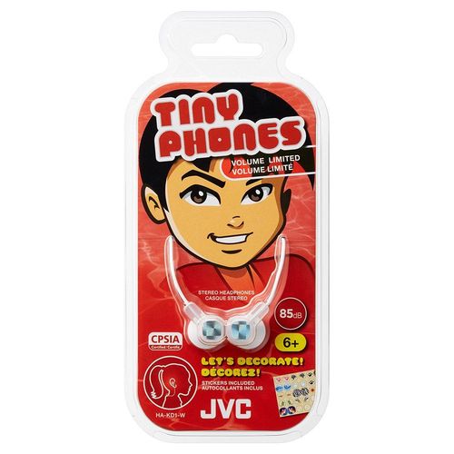 Tiny phones Casque stereo JVC Blanc pour enfants