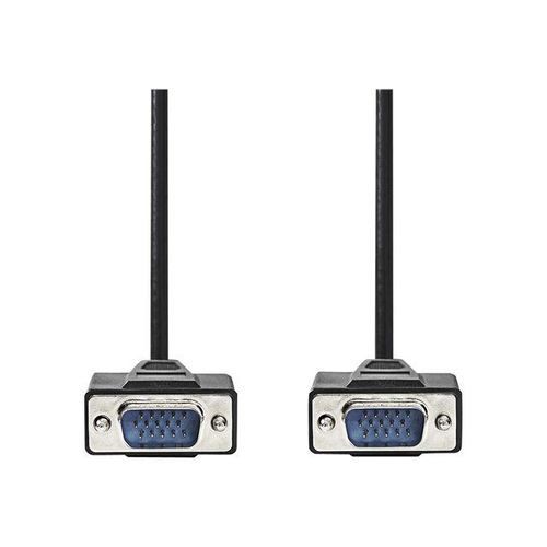 Nedis - Câble VGA - HD-15 (VGA) (M) pour HD-15 (VGA) (M) - 20 m - rond, vis moletées - noir