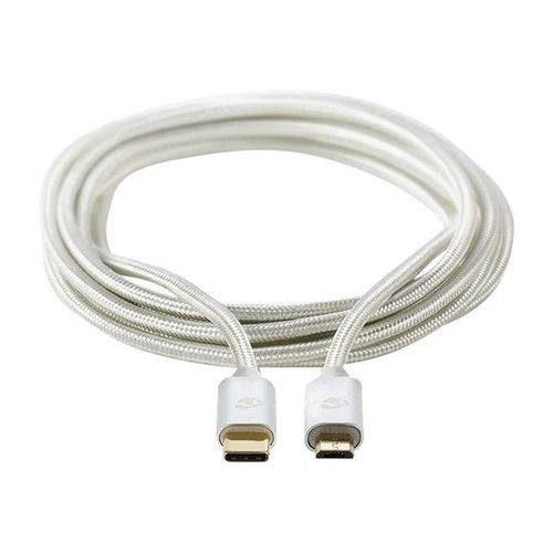 Nedis - Câble USB - 24 pin USB-C (M) pour Micro-USB de type B (M) - USB 2.0 - 2 m - aluminium