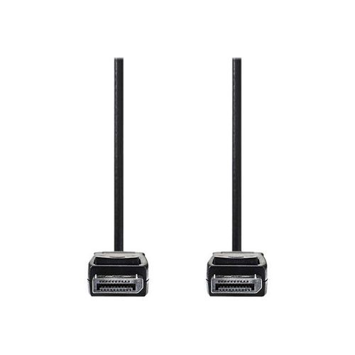 Nedis - Câble DisplayPort - DisplayPort (M) pour DisplayPort (M) - DisplayPort 1.2 - 3 m - rond, support 4K - noir