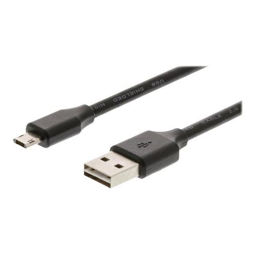 Nedis - Câble USB - USB (M) reversible pour Micro-USB de type B (M) reversible - USB 2.0 - 1 m - noir