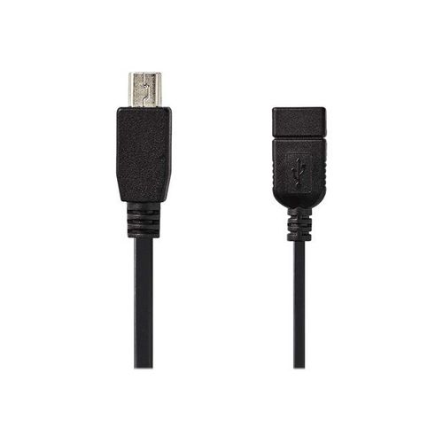 Nedis - Câble USB - USB (M) pour mini-USB de type B (M) - USB 2.0 OTG - 20 cm - noir