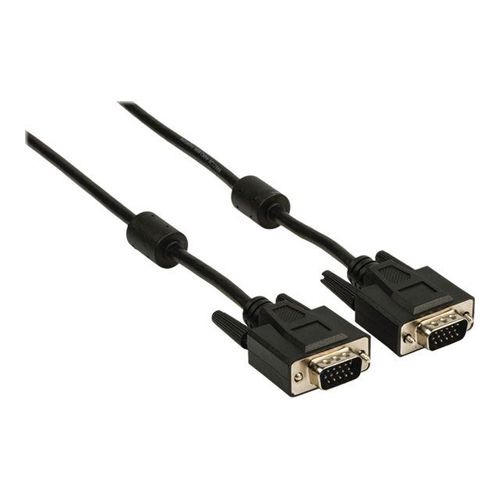 Nedis - Câble VGA - HD-15 (VGA) (M) pour HD-15 (VGA) (M) - 2 m - rond - noir