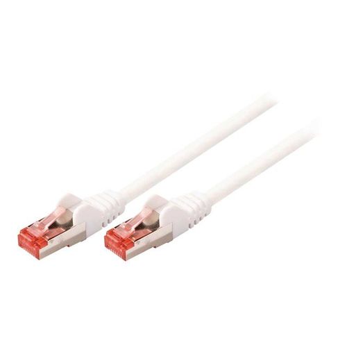 Nedis - Câble réseau - RJ-45 (M) pour RJ-45 (M) - 10 m - SFTP - CAT 6 - sans halogène, moulé, rond - blanc