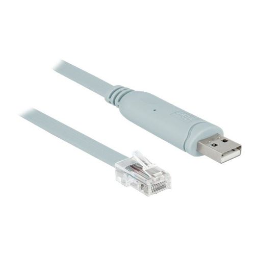 Delock - Câble série - USB (M) pour RJ-45 (M) - 5 m - EIA-232 - gris