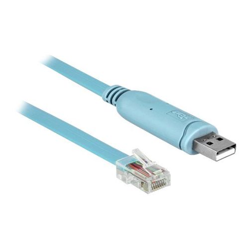 Delock - Câble série - USB (M) pour RJ-45 (M) - 3 m - EIA-232 - bleu