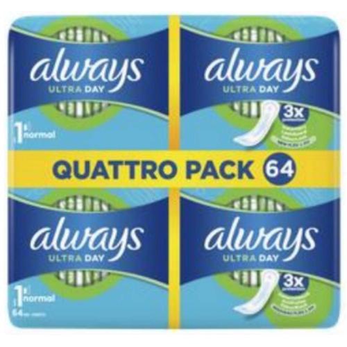 Serviettes Hygiénique Normal Taille 1 Ultra Day Always X64 