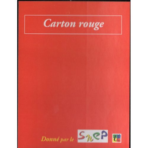 Autocollant Sticker "Carton Rouge" Snep Fsu 10/7,5cm Neuf