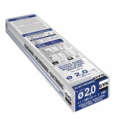 Électrode acier - rutile - universelle - toutes positions - diamètre 3,2 mm - L 350 mm - boite de 172 GYS