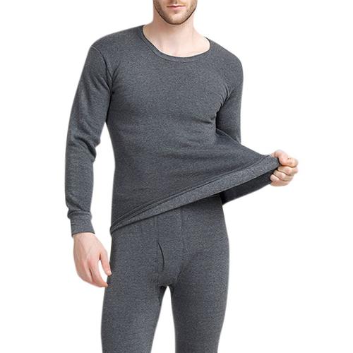 Hommes Long Thermique Johns Sets Tops Bas Pantalons Sous-vêtements manches longues ensemble hiver 