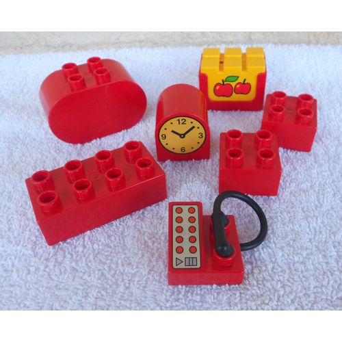 Lot Briques LEGO DUPLO - Briques À Thème - téléphone - horloge -