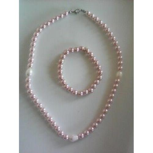 Collier Et Bracelet En Perles