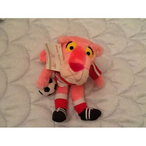 Panthère Rose Avec Ballon Peluche, Vintage